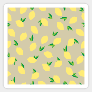 Lemon lime fruit seamless pattern tee for aesthetic retro vintage vibe Sticker